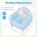 Kids Sofa with Breathable Spandex Fabric and High-density Sponge Filling for Boys and Girls by LJGDeals