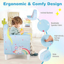 Kids Sofa with Breathable Spandex Fabric and High-density Sponge Filling for Boys and Girls by LJGDeals