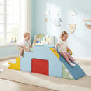 Kids Soft Foam Blocks with Velvet Covers Convertible Table and Chair Set by LJGDeals