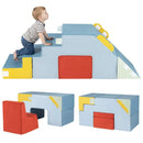 Kids Soft Foam Blocks with Velvet Covers Convertible Table and Chair Set by LJGDeals