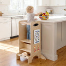 Kids Standing Tower with Detachable Chalkboard and Montessori Games for 3+ Years Old by LJGDeals