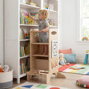 Kids Standing Tower with Detachable Chalkboard and Montessori Games for 3+ Years Old by LJGDeals