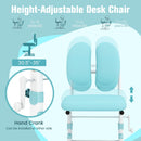 Ergonomic Height-adjustable Kids Study Chair with Double Back Support