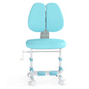 Kids Study Chair with Adjustable Double Backrest and Footrest