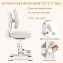 Kids Study Chair with Adjustable Double Backrest and Footrest by LJGDeals