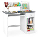 Kids Study Desk with Hutch, Drawer & Shelves by LJGDeals