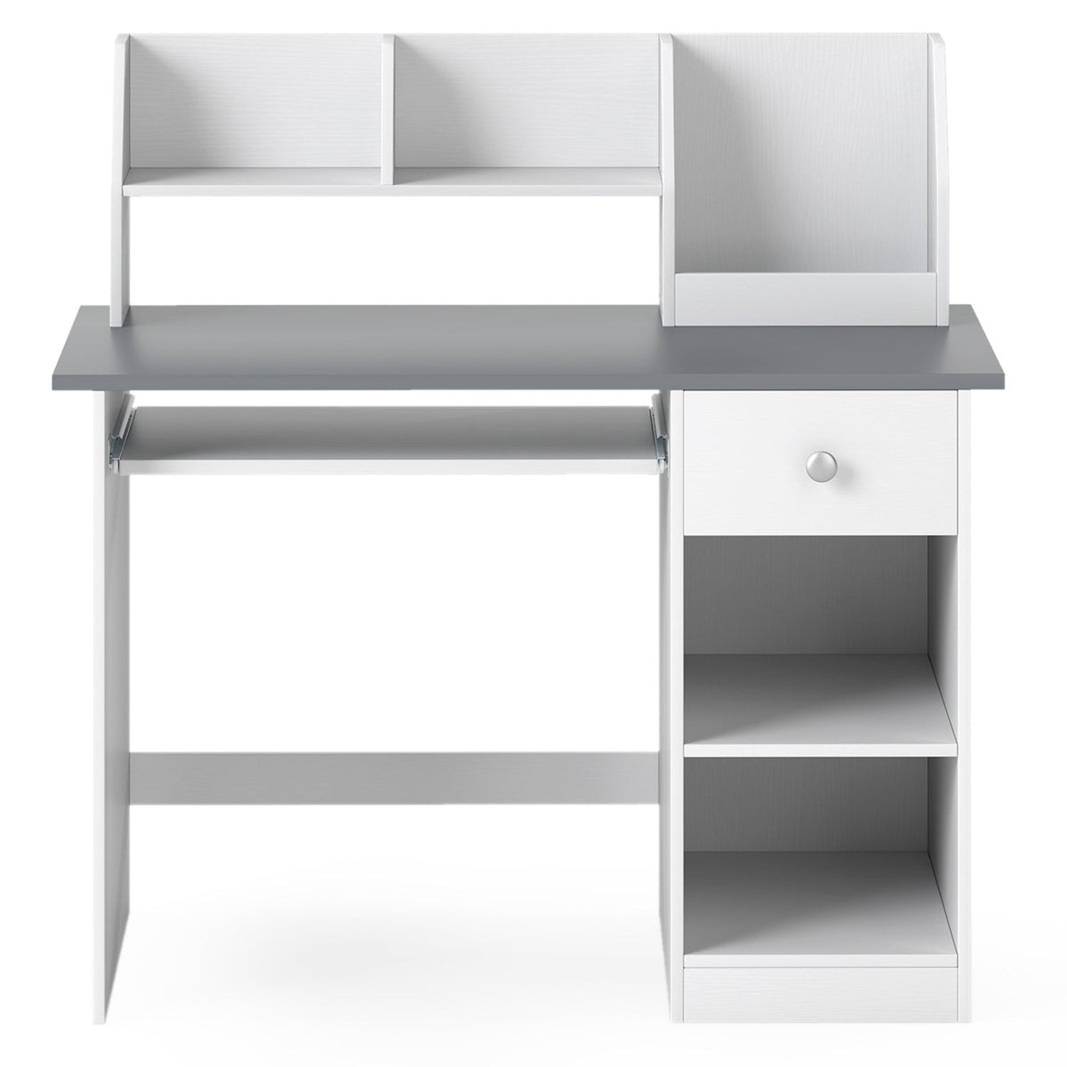 Kids Study Desk with Hutch, Drawer & Shelves, photo 4 of 8