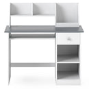 Kids Study Desk with Hutch, Drawer & Shelves by DirectDeals