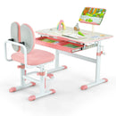 Height-Adjustable Kid's Study Desk and Chair Set by LJGDeals