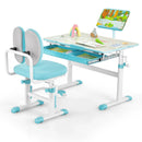 Height-Adjustable Kid's Study Desk and Chair Set by LJGDeals