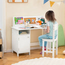 Kids Study Desk and Chair Set with Storage Cabinet by LJGDeals