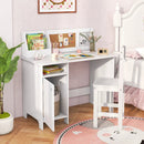 Kids Study Desk and Chair Set with Storage Cabinet by LJGDeals