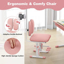 Height Adjustable Children School Home Study Table and Chair Set with Tilted Desktop for 3-12 Years Old by LJGDeals
