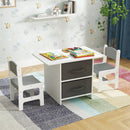 Kids Table and 2 Chairs Set Removable Storage Drawers by LJGDeals