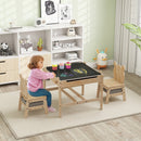 Kids Table and Chair Set with Reversible Whiteboard