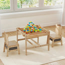 Kids Table and Chair Set with Reversible Whiteboard by DirectDeals