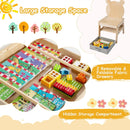 Kids Table and Chair Set with Reversible Whiteboard by LJGDeals