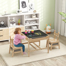 Kids Table and Chair Set with Reversible Whiteboard