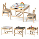Kids Table and Chair Set with Reversible Whiteboard