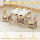 Kids Table and Chair Set with Reversible Whiteboard