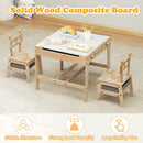 Kids Table and Chair Set with Reversible Whiteboard by LJGDeals