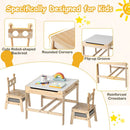 Kids Table and Chair Set with Reversible Whiteboard by LJGDeals