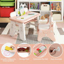 Kids Table and Chair Set with Flip-Top Bookshelf by LJGDeals