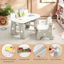 Kids Table and Chair Set with Flip-Top Bookshelf by LJGDeals