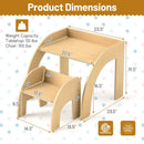 Kids Table and Chair Set with Wide Tabletop and Curved Edges for Kids Room by LJGDeals