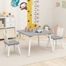 3 Pieces Kids Table and Chairs Set for Arts Crafts Snack Time by LJGDeals
