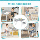 3 Pieces Kids Table and Chairs Set for Arts Crafts Snack Time