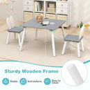 3 Pieces Kids Table and Chairs Set for Arts Crafts Snack Time by LJGDeals