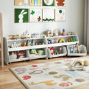 Kids Toy Storage Organizer Wooden Bookcase with 2 Movable Drawers by LJGDeals