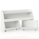 Kids Toy Storage Organizer Wooden Bookcase with 2 Movable Drawers by LJGDeals