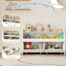 Kids Toy Storage Organizer Wooden Bookcase with 2 Movable Drawers by LJGDeals