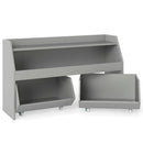 Kids Toy Storage Organizer Wooden Bookcase with 2 Movable Drawers by LJGDeals