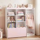Kids Toy Storage Organizer Children Dress up Closet Wardrobe with Clothing Rack by LJGDeals