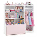 Kids Toy Storage Organizer Children Dress up Closet Wardrobe with Clothing Rack by LJGDeals