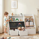 Kids Toy Storage Organizer with Flip-Up Blackboard by DirectDeals