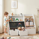 Kids Toy Storage Organizer with Flip-Up Blackboard