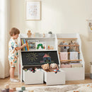 Kids Toy Storage Organizer with Flip-Up Blackboard by LJGDeals