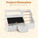 Kids Toy Storage Organizer with Flip-Up Blackboard by LJGDeals