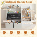 Kids Toy Storage Organizer with Flip-Up Blackboard by LJGDeals