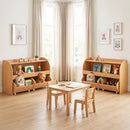 Kids Storage Organizer with Rolling Drawers & Bookshelf by LJGDeals