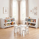 Kids Storage Organizer with Rolling Drawers & Bookshelf by LJGDeals