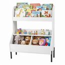 Kids Toy Storage Organizer with Bookshelf and Bins by LJGDeals