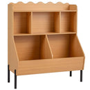 Kids Toy Storage Organizer with 5 Cubes and Bookshelf by LJGDeals