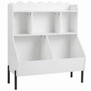Kids Toy Storage Organizer with 5 Cubes and Bookshelf by LJGDeals