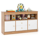 Kids Toy Storage Organizer with Open Shelf and 2 Drawers for Playroom by LJGDeals
