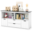 Kids Toy Storage Organizer with Blackboard Top-4-Drawer by LJGDeals